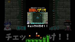 中間に到達せよ！！！【目隠しマリオ】