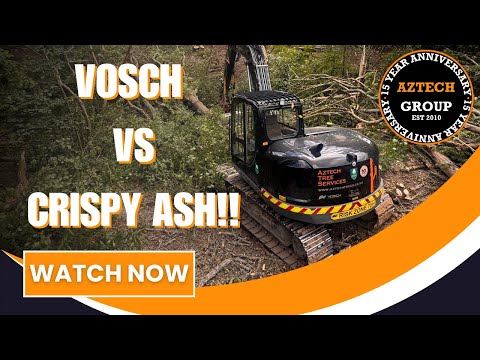 Aztech Group - Ep62: Conifer Felling & Mechanical Ash Removals | 14-Tonne excavator in action!