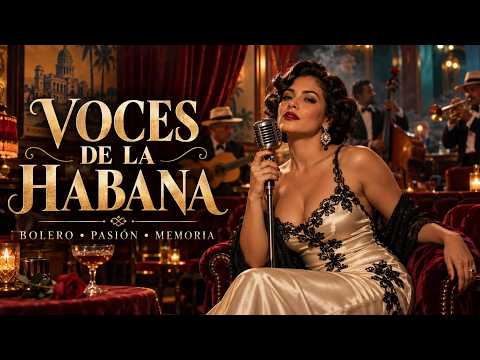 VOCES DE LA HABANA 🌹 Boleros Románticos de Medianoche | Pasión y Recuerdos