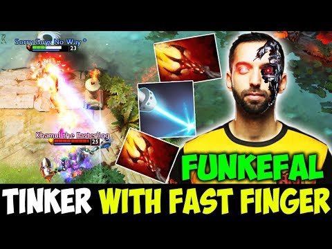 Funkefal [Tinker] With Lightning Finger - Destroying Enemy With Crazy Plays | 7.21c Dota 2