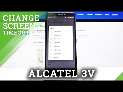 How to Change Screen Timeout in ALCATEL 3V – Display Settings