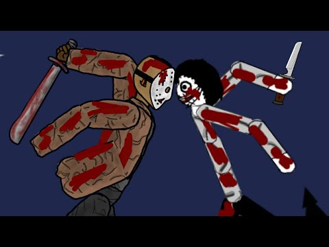 Jeff the killer vs Jason part 3 (final fight) | Drawing Cartoons 2
