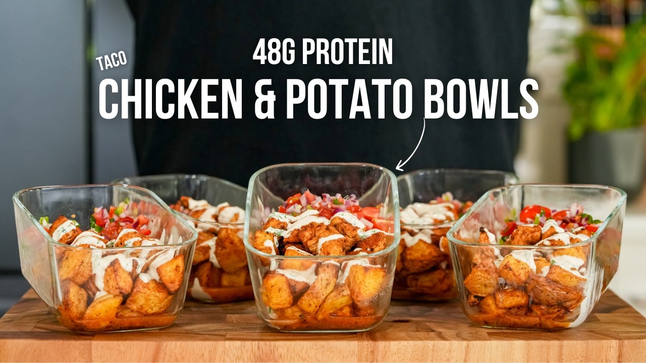 Chicken Taco Potato Bowls