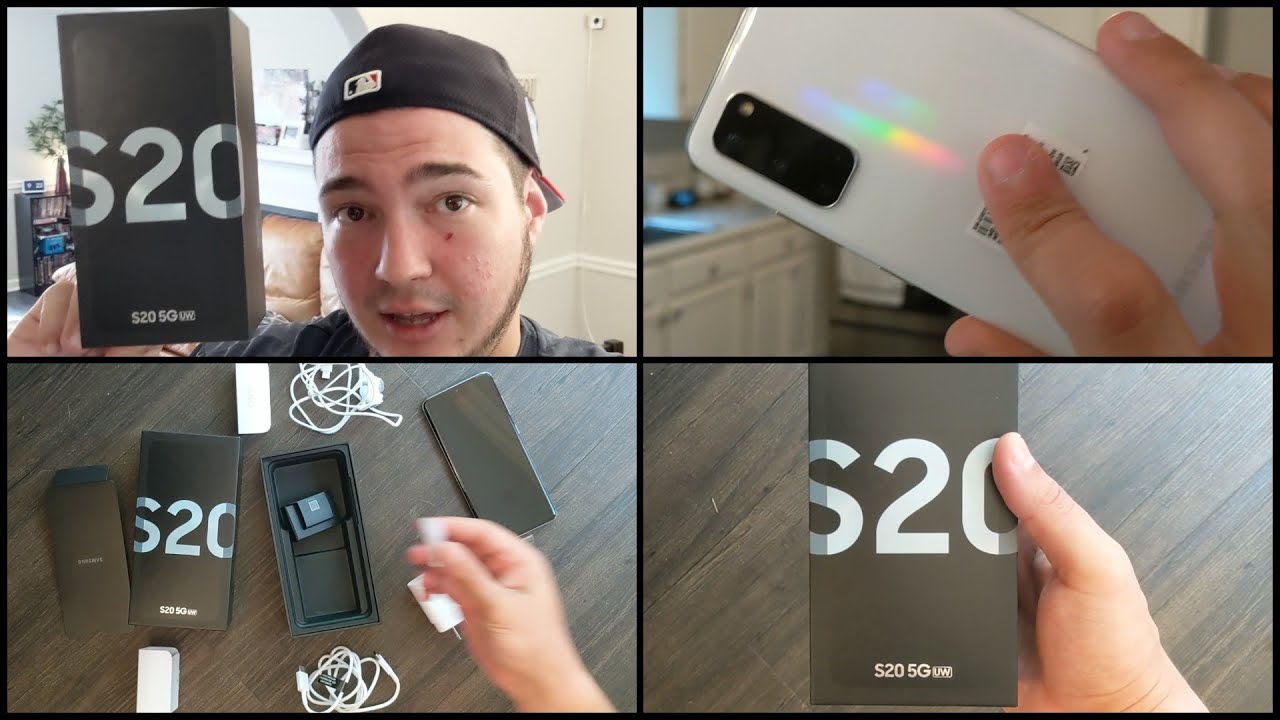 Samsung Galaxy S20 5G UW Unboxing! Exclusive White Color!