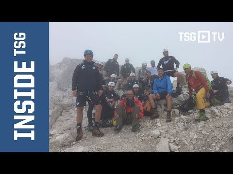 Alpspitztour - Das Trainerteam mit der GoPro-Kamera durch die Berge