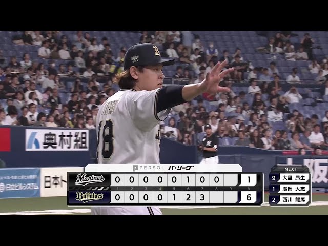 【8回表】今季3勝目!! バファローズ・宮城大弥 8回1失点でエースの投球を見せる!! 2025年5月21日 オリックス・バファローズ 対 千葉ロッテマリーンズ