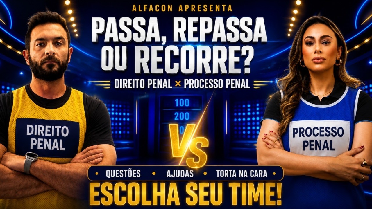 Aulão de questões Direito Penal e Direito Procesusal Penal