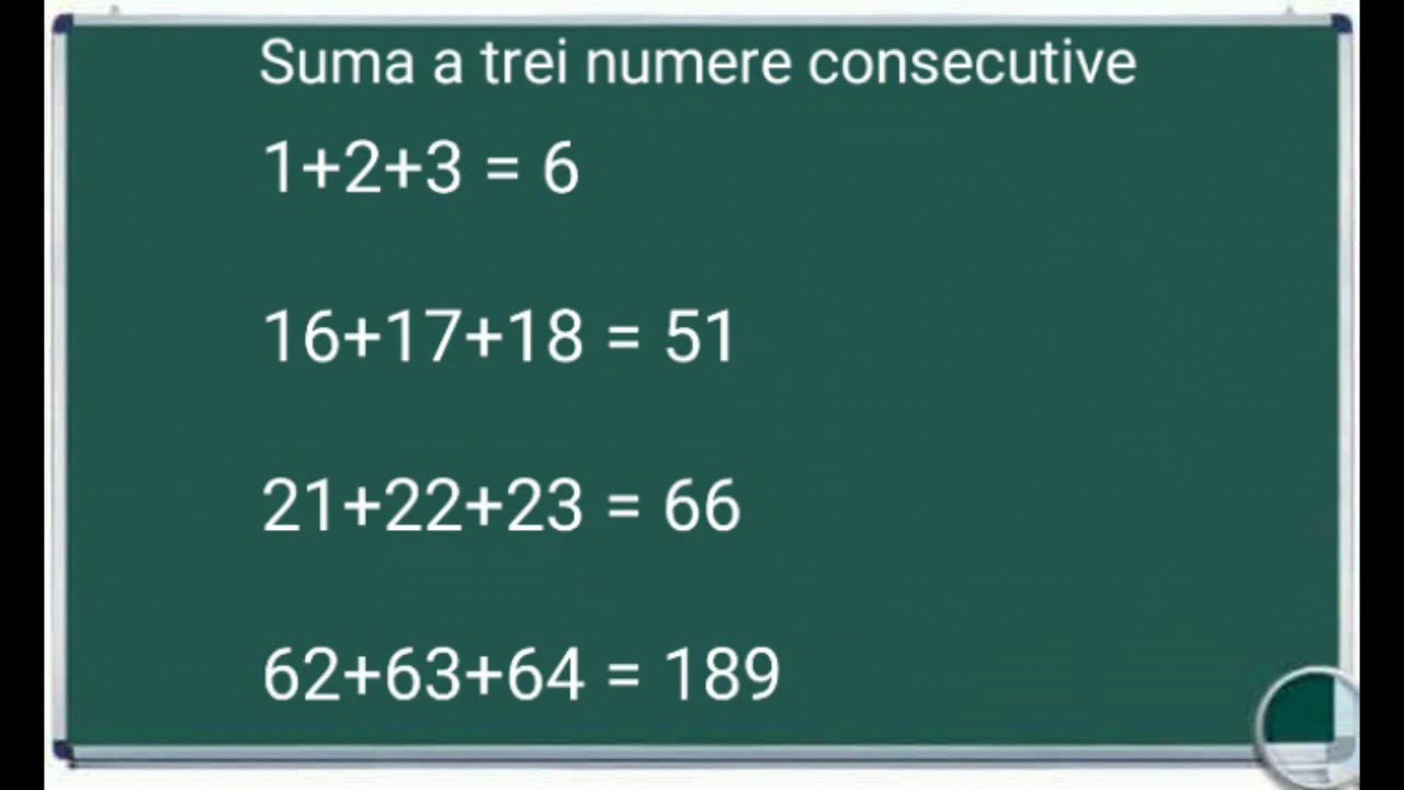 Watch Suma A Trei Numere Consecutive Este 519 Afl? Fiecare Num?r Now Suma a trei numere consecutive exemple exercitii matematica