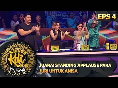 KEEMPAT JURI STANDING APPLAUSE UNTUK ANISA - KONTES KDI EPS 4 (12/8)
