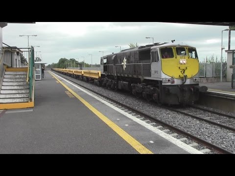 Freight, Passenger & PWD trains at Monasterevin, Co. Kildare