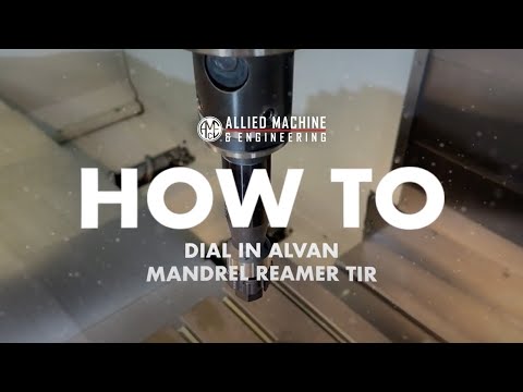 How to adjust TIR of mandrel ring reamer assembly on machine spindle