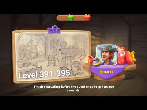 Gameplay Gardenscapes Level 391-395