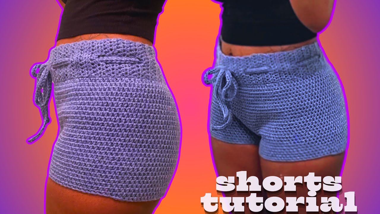 Easy Crochet Shorts tutorial (How to crochet easy shorts) beginner friendly | The crochet hermit