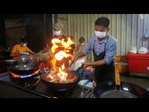 Amazing Cooking Food on The Street in Phnom Penh Cambodia - Chha Kachhet Heng Heng @Sen Sok