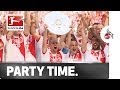 Party Time for the Champions! Bundesliga 2 Winners Cologne Lift Trophy