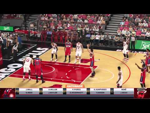 NBA 2K15 Wizards vs Bulls PS4