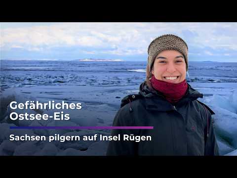 Gefährliches OSTSEE-Eis: Sachsen pilgern zum Winterwunder nach Rügen I Sachsen Fernsehen