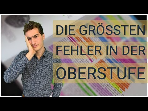 Die größten FEHLER in der OBERSTUFE