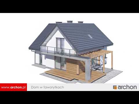 Dom w faworytkach - Nowoczesny dom z poddaszem użytkowym I ARCHON+ Projekty Domów
