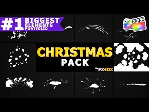 Apple Motion Template Winter Snow Elements | FCPX