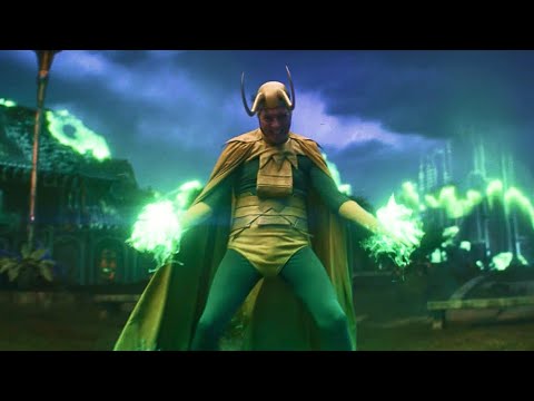 Loki 1x05 Old Loki creates Asgard. Ending scene
