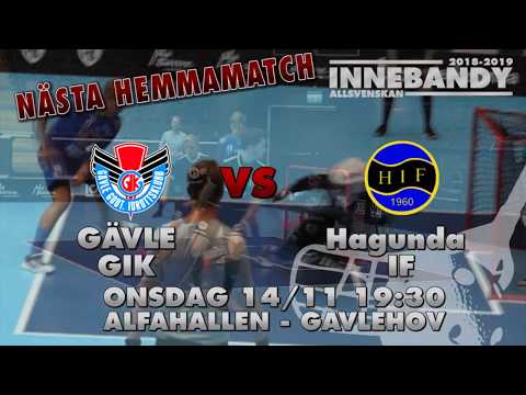Gävle GIK - Hagunda IF onsdag 14 november 2018 kl 19:30 Alfahallen Gavlehov