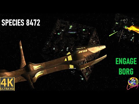 Species 8472 Fleet VS Assimilation Cube - Star Trek Ship Battles - Bridge Commander