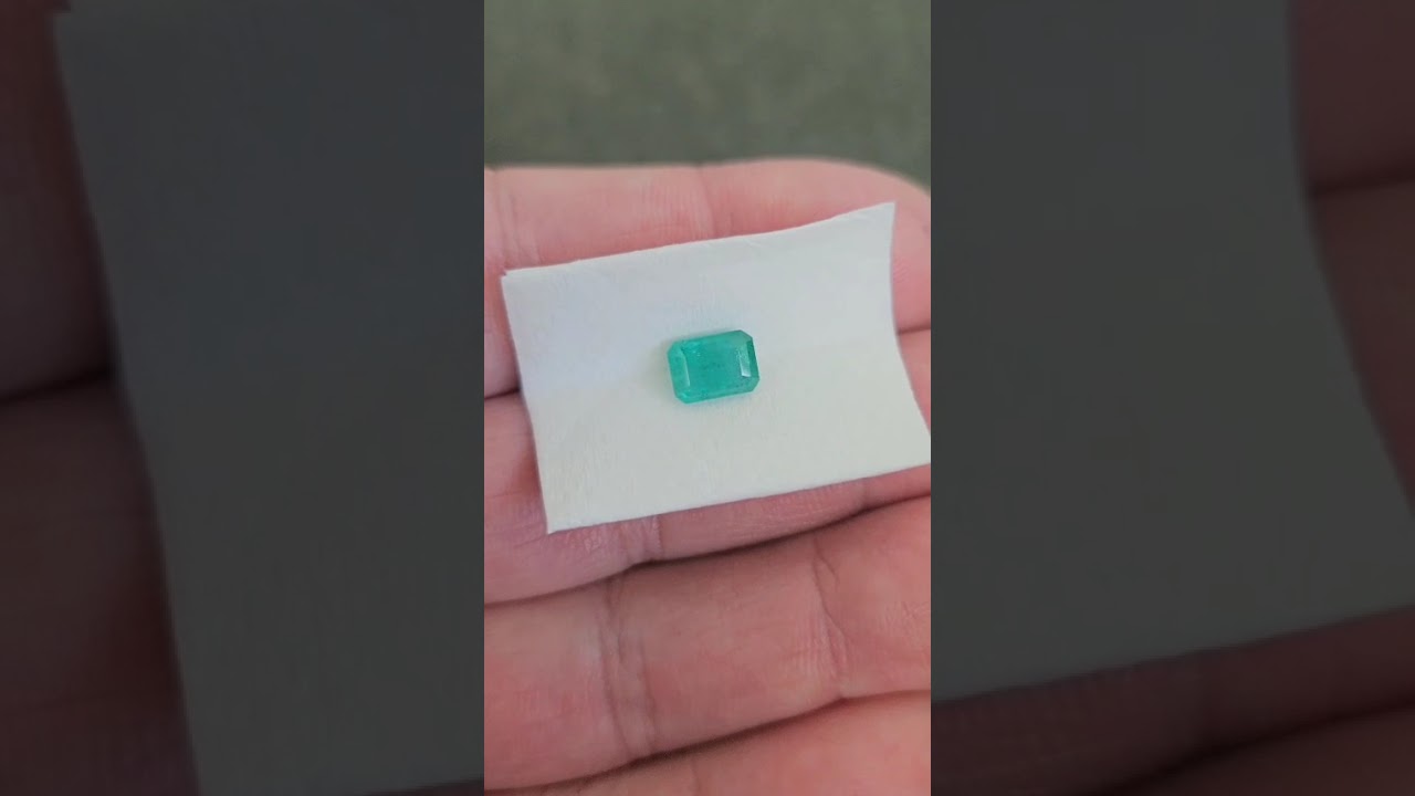 Esmeralda Lapidada Retangular 5x7mm – Apenas R$900