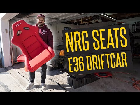 NEW RACE SEATS! Installing NRG Innovation Bucket Seats & Garagistic Floor Mounts in the E36 DriftCar