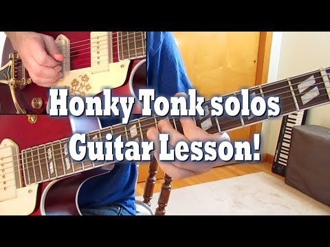 Honky Tonk Bill Butler solos - Lesson (KEY of F)