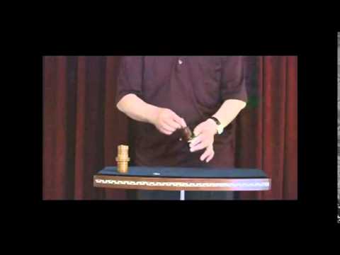 Saturn Magic -Coin Tube (Wood) by Mikame - Trick