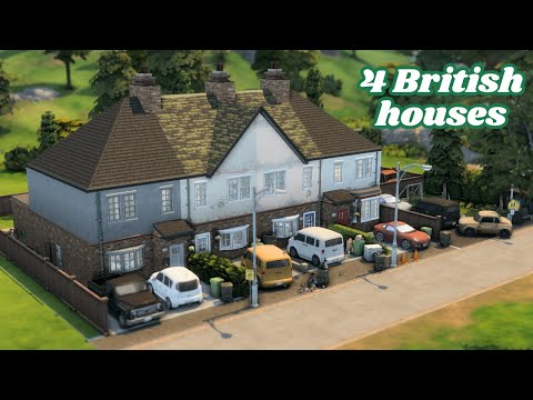 British Terraces | The Sims 4 Stop Motion Build | No CC