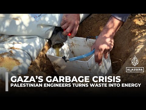 Gaza engineers turn organic waste into fertiliser and cooking gas amid severe shortages