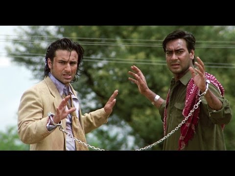 Saif Ali Khan & Ajay Devgn's Great Escape | Kachche Dhaage Movie Scene