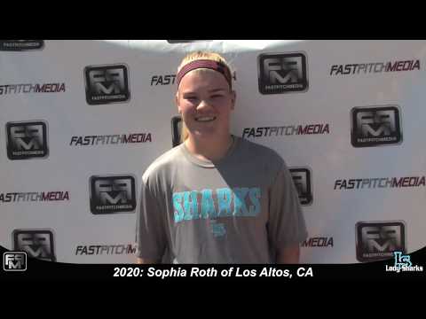 2020 Sophia Roth Pitcher and First Base Softball Skills Video - San Jose Lady Sharks