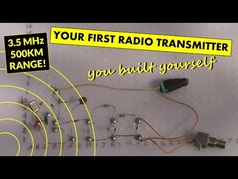 Your first radio transmitter you built yourself (no soldering, 500km range)