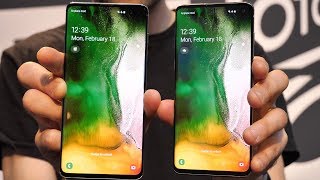 Samsung Galaxy S10 vs S10 Plus | Side-by-side comparison