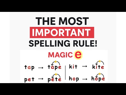 Magic e Rule | How Silent E Changes Short Vowel Sounds to Long Vowel 