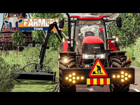 LS19 FarmerTown 2 #12: RANDSTREIFEN mähen - Auftrag für die Kommune! | LANDWIRTSCHAFTS SIMULATOR 19