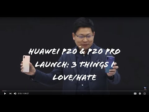 Huawei P20 Pro Sales Presentation Pitch Video: 3 Things #AndrewTollinton