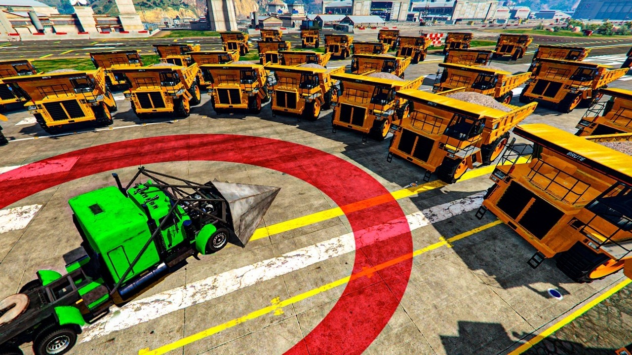 1 CAMIÓN PINCHO vs 100 DUMPS - GTA 5 ONLINE