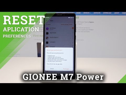 How to Reset App Preferences in GIONEE M7 Power - Default App Settings