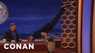 Jamie Dornan Turns Conan’s Desk Into A Pommel Horse | CONAN on TBS video