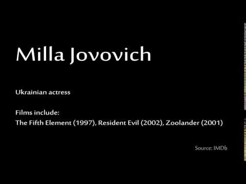 How to pronounce - Milla Jovovich