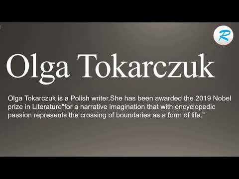 How to pronounce Olga Tokarczuk