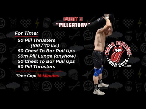 TAYLOR SELF DOES CRASH CRUCIBLE WORKOUT THREE "PILLGATORY" - TESTED EP. 15