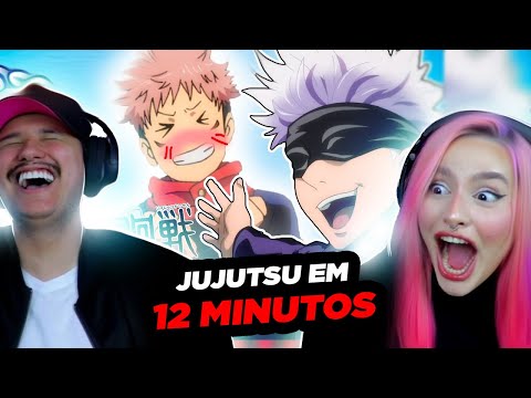 IMPOSSÍVEL não RIR com Jujutsu Kaisen em 12 MINUTOS | TsukiUraya (React)