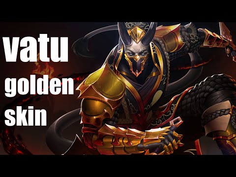 we got vatu golden skin in paladins
