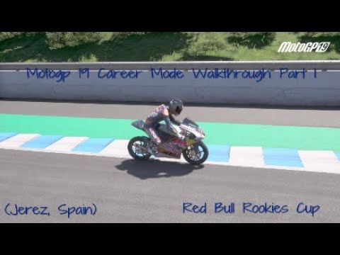 Motogp 19 Career Mode Walkthrough Part 1 - (Jerez, Spain) - Red Bull Rookies Cup Debut