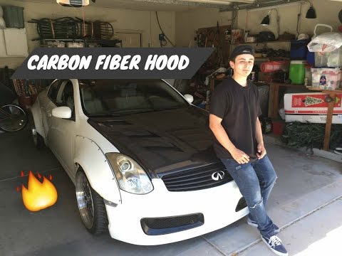 NEW HOOD WHATS GOOD!! // CARBON FIBER HOOD INSTALL